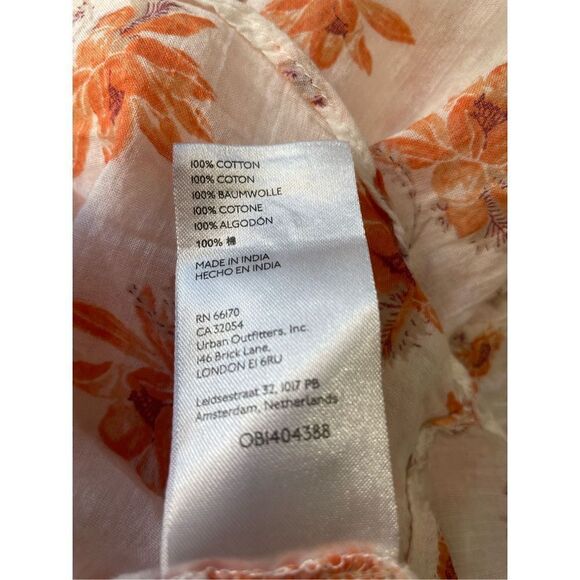 Free People Wrapped Amanda Ruffle Top In Ivory Sz Medium - Picture 5 of 5